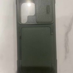 Samsung Galaxy S24 Plus Card Slot Holder Wallet Case Dark Green