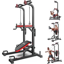 Multifunction Power Tower Dip Station