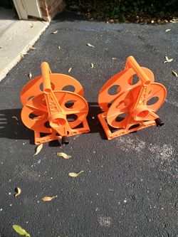 Pair of 50  ft extension cord reels