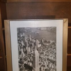 new york wood picture 38x28 inches 