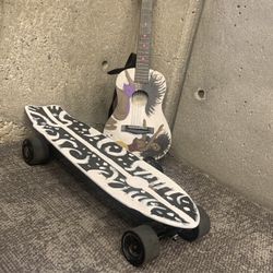 custom painted electric skateboard