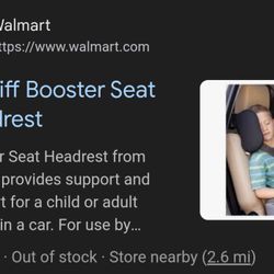 Booster Seat Headrest