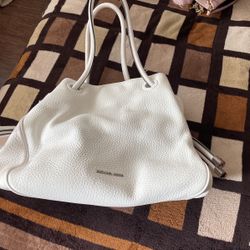 white mk purse