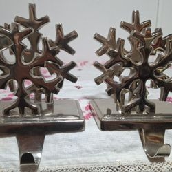 Nice Vintage Metal Doubel Sided Stocking Holders 