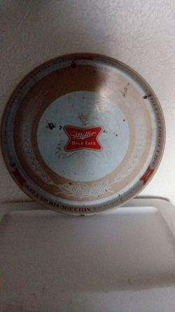 Miller high life tin pan