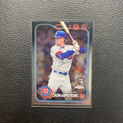 2024 Pete Crow-Armstrong Topps Chrome Rookie Card
