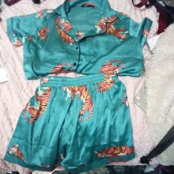 Nasty Gal Satin Pajamas 