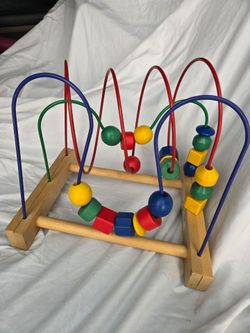 Wooden Bead Maze Activity Toy