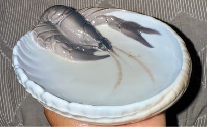 Porcelain Dish with Lobster Relief