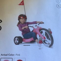 Radio Flyer, Big Flyer Sport, Chopper Tricycle, 16" Front Wheel, Pink