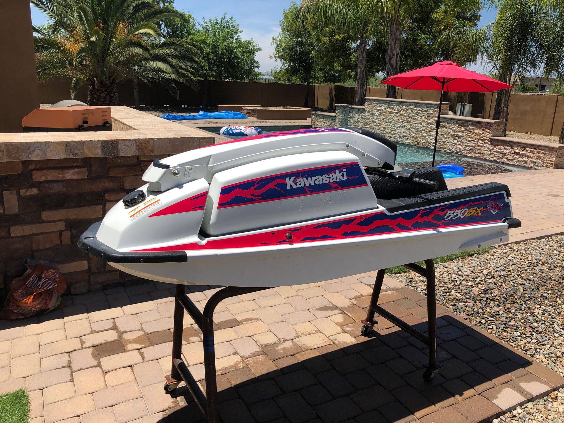 1991 Kawasaki 550 SX Reed Motor Stand Up Jet Ski