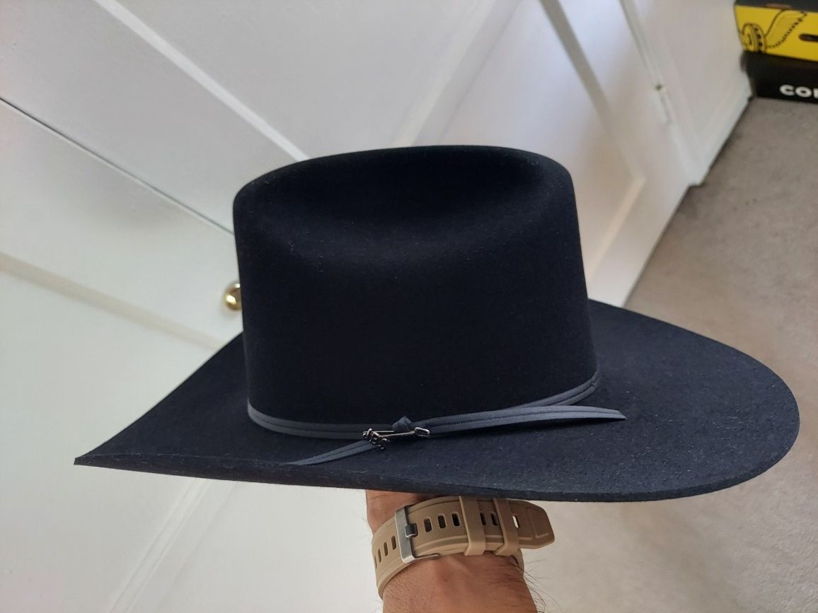 Stetson 3X Cattleman Black Felt Cowboy Hat 6 7/8