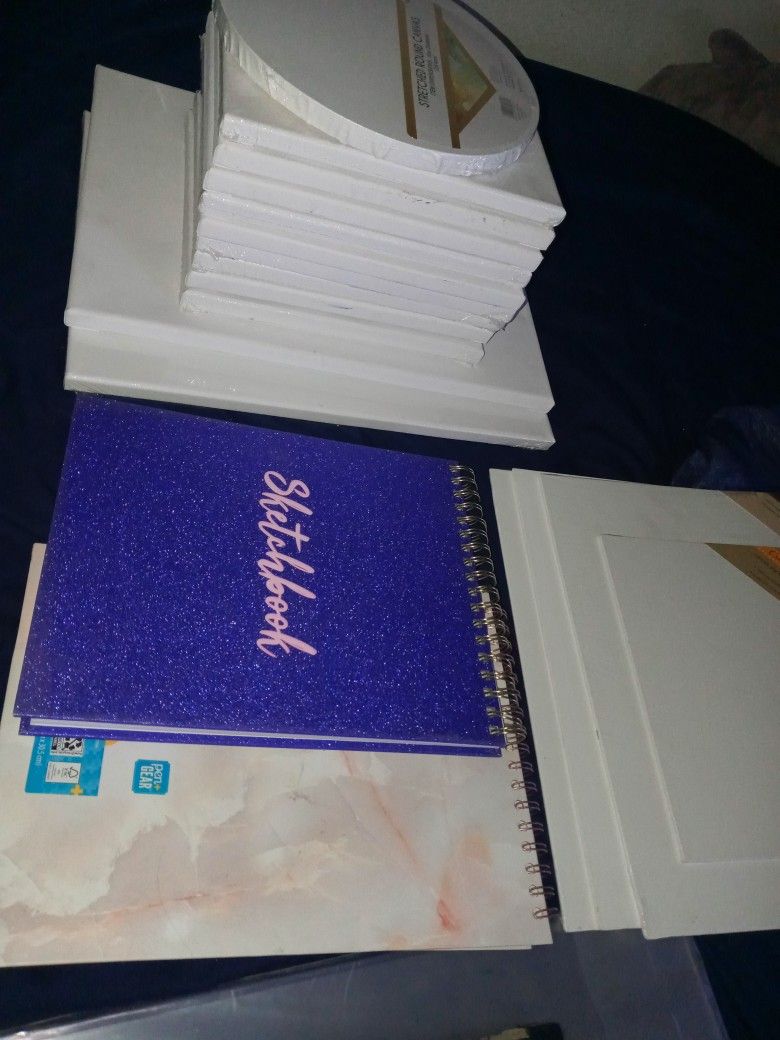Canvases And Sketchbooks