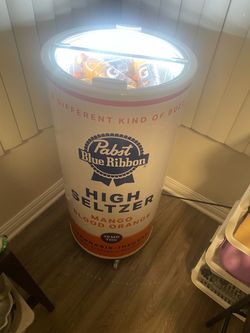 Pabst Blue Ribbon High Seltzer Mini Fridge Cooler