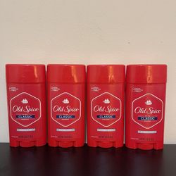 4pack Old Spice Classic Men's Deodorant, Solid Stick, Original Scent, 3.25 oz