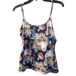 Skull Floral Tank 