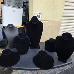 Lot Of Jewelry Display Sets Black Wholesale Store Or Personal Business 