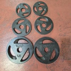 25-5-lbs Cap Olympic Weight Plate Set