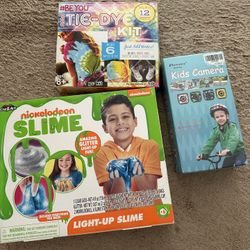 Toys Kits Slime, Tie Dye, Insta Camera NEW