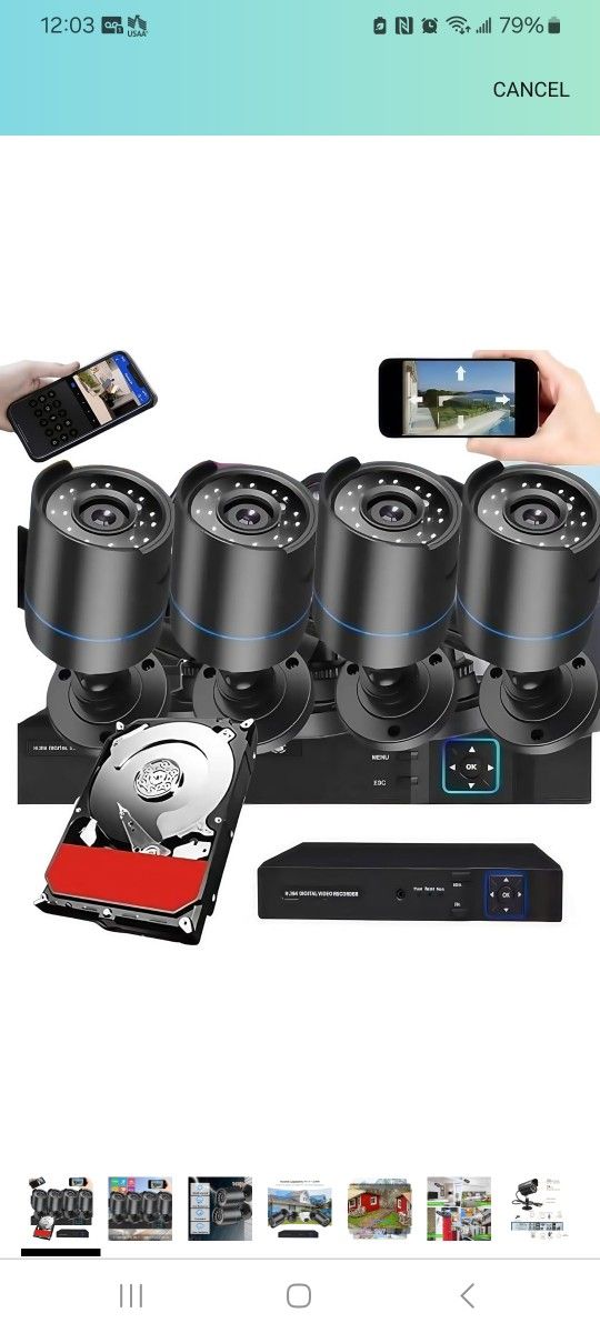 Security 6 Cameras (Normally $150)