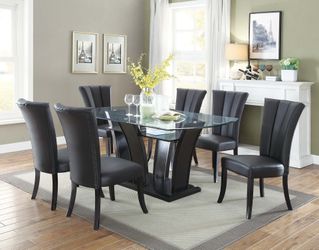 Glass Dining Set 7 Piece Brand New