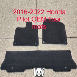 2016-2022 Honda Pilot OEM Floor Mats 