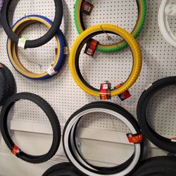 Bike Tires Brand New. We Have Different Sizes Available.  $25 Each 