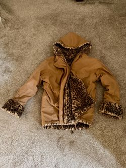 Women’s Reversible Leopard-Fur Jacket — Size S
