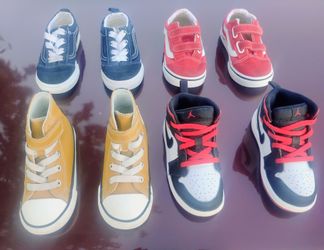 $15 Jordans Converse vans super cool all four for a great price...First Come First Serve