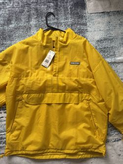 adidas Daniel Patrick DP Anorak Yellow Men's Jacket Size L Half-Zip