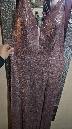Sequin Pink Long Dress