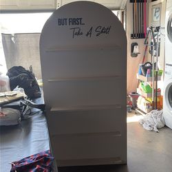 6ft tall shot or gift shelf