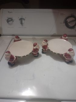 Holiday Home Interiors Santa Candle Holders There 2