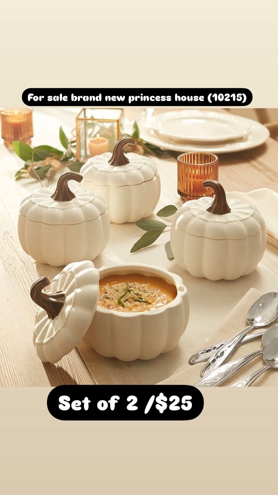 Princess House Pumpkin Set