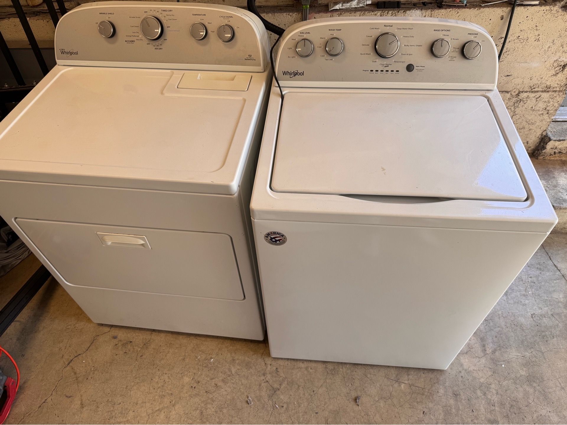 Whirpool Washer and Dryer