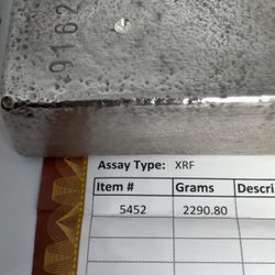Silver Bar 67.47 Troy Oz 