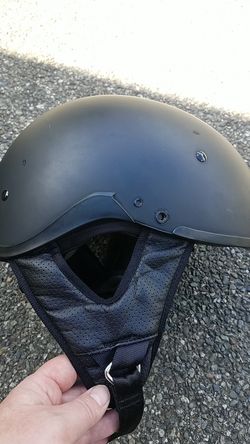 Bell half shell w/visor motorcycle helmet