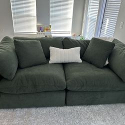 Cloud Couch Dupe Green Loveseat