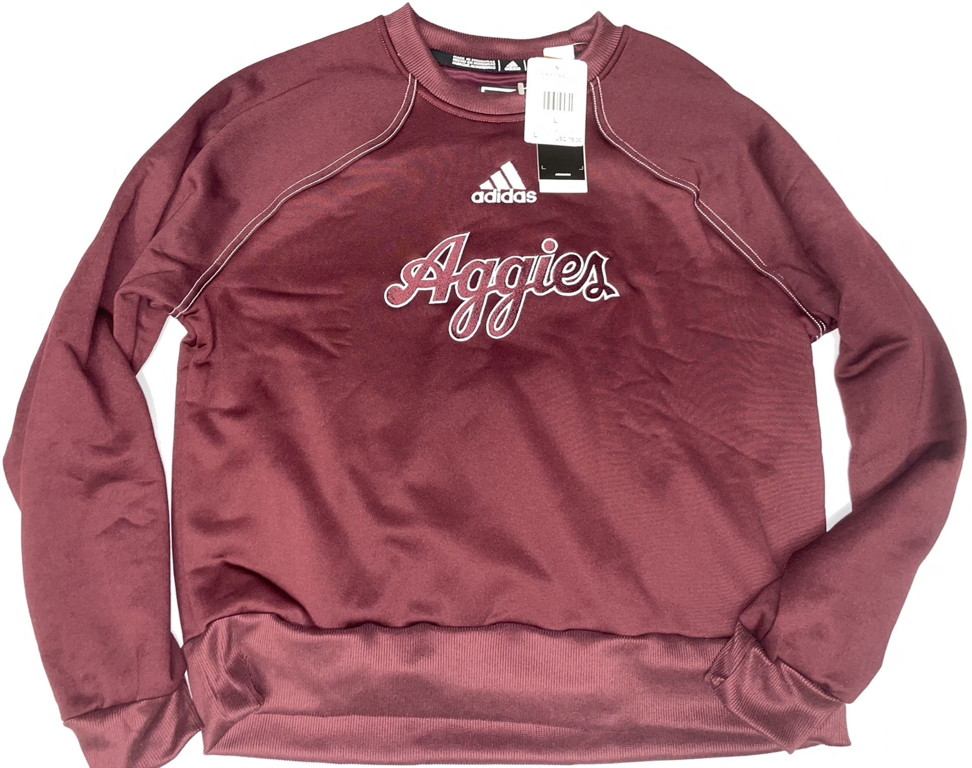 Adidas: Women’s Texas A&M Aggies Maroon Aeroready Sweater (Large)