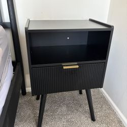 A Pair of Wooden Bed Side Tables