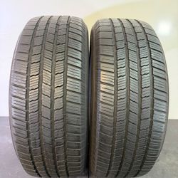 V669  245 55 19 103H  Michelin Defender LTX M/S  2 used tires 70% life 