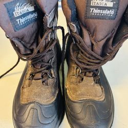 Men Winter Insulated Snow Rain Boots 