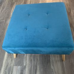 Turquoise/Teal coffee Table/Ottoman 