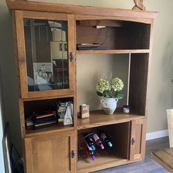 TV stand , photos ,wine bottles or decorative things