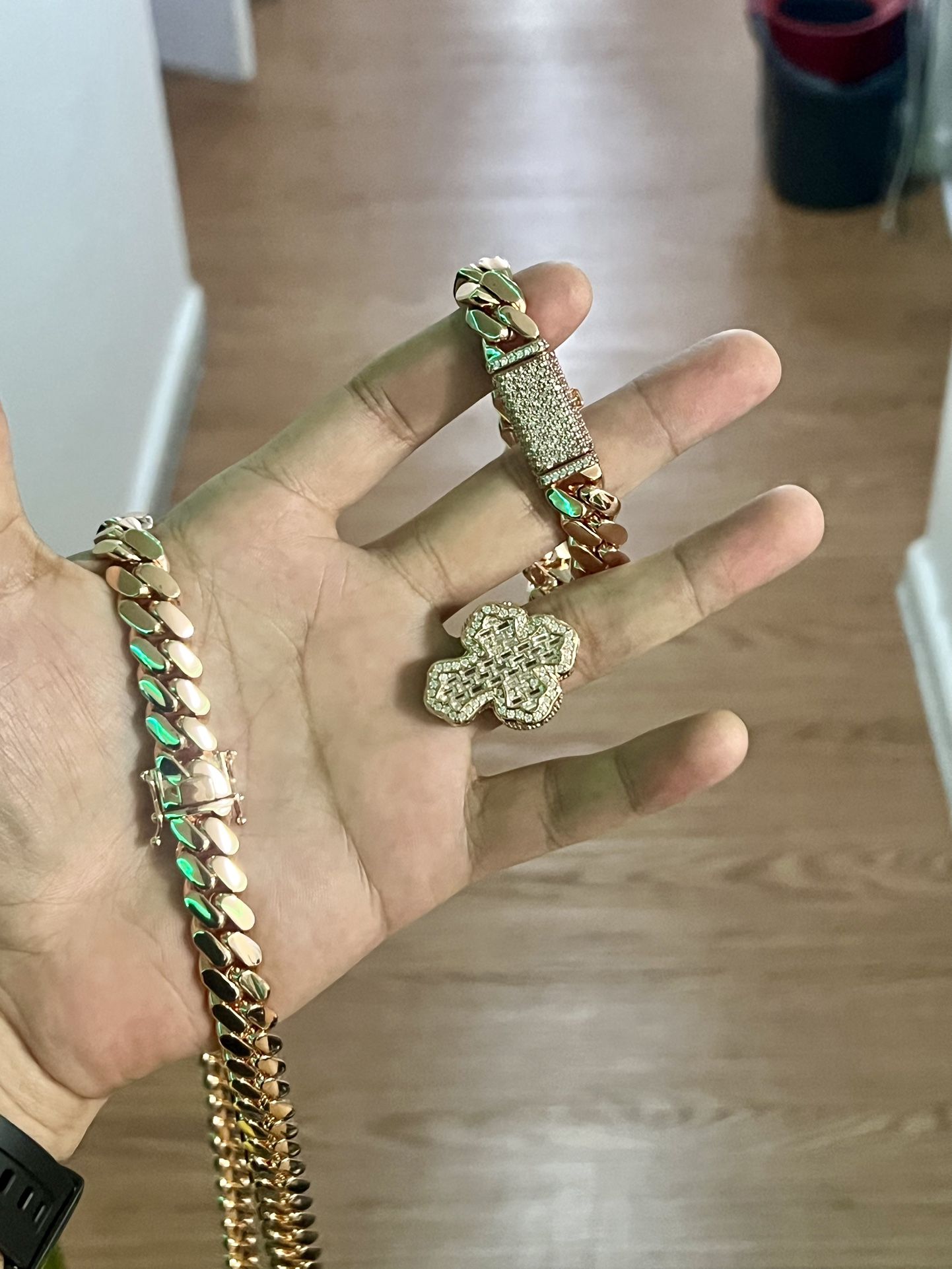 chain bracelet and ring