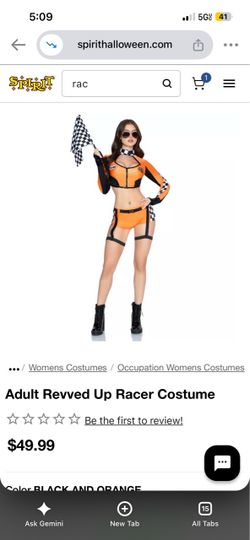 Adult Revved Up Racer Halloween Costume