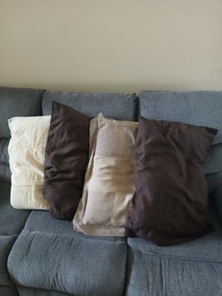 4 Pillows and Pillow Cases 
