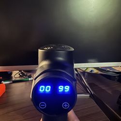  Massage Gun Deep Tissue, 99 Speeds Quiet Handheld Electric Muscle Massager with 8 Replacement Heads for Gym Office Home Post-Workout Recovery, 