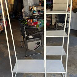 Clothing Rack With Shelves