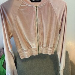 Pink Velour Jacket
